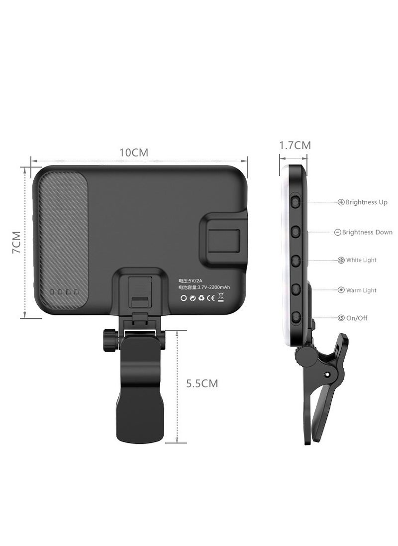 Furtey Photography Light Clip on Phone Laptop,LED Selfie Light with Front & Back Phone Clip 3 Light Modes Portable Clip on Light for Phone/Tablet/Laptop, Zoom Call TikTok Video Fill Light  - Image 5
