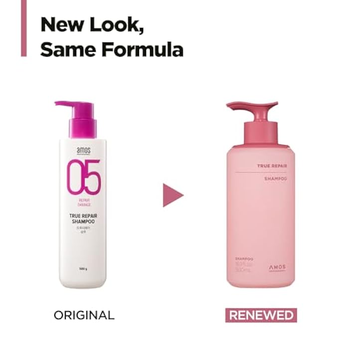 AMOS PROFESSIONAL True Repair Shampoo l Anti-Frizz & Smoothing Shampoo with Ceramide, For Dry & Damaged Hair, 16.9 fl. oz. - Image 2