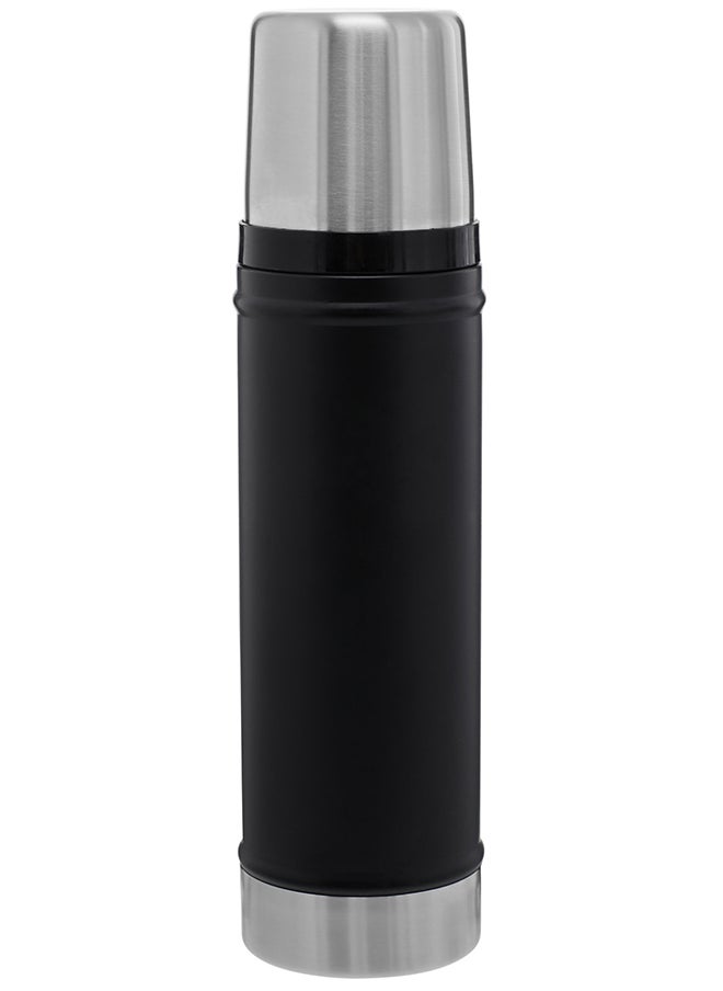 Stanley - Classic Legendary Bottle 0.47L / 16OZ Matte Black – BPA FREE Stainless Steel Thermos | Keeps Cold or Hot for 15 Hours | Leakproof Lid Doubles as Cup | Dishwasher Safe | Lifetime Warranty - Image 1