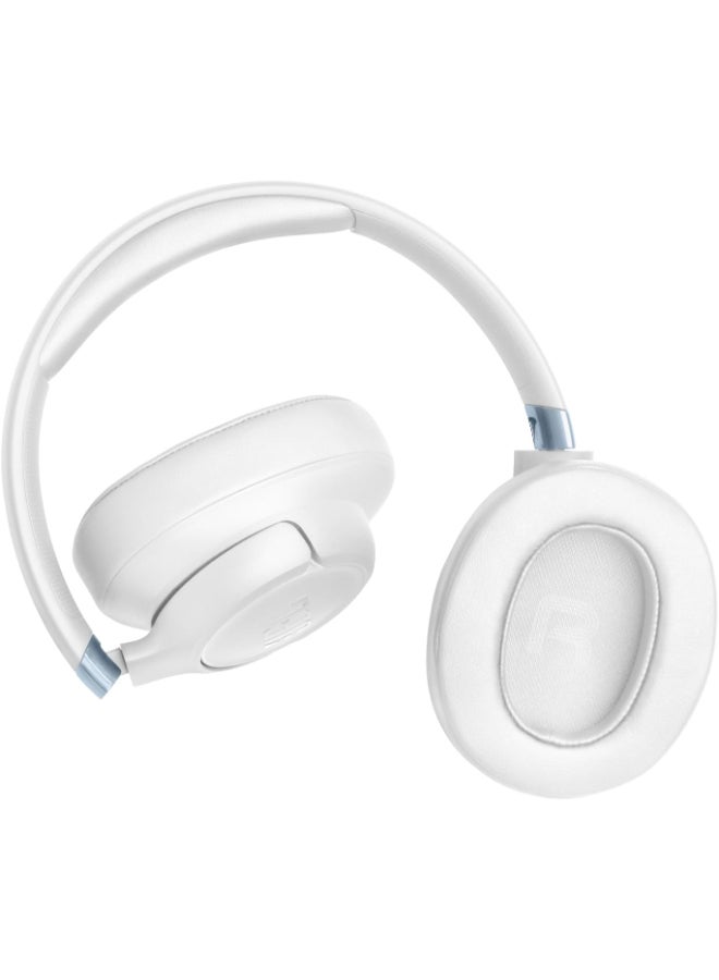 JBL Tune 780NC Wireless Over-Ear Adaptive Noise Cancelling Headphones with Hi-Res JBL Pure Bass & Spatial Sound, 76H Battery Life, 2-Mic Calls, Bluetooth 6.0, App Support White - Image 5