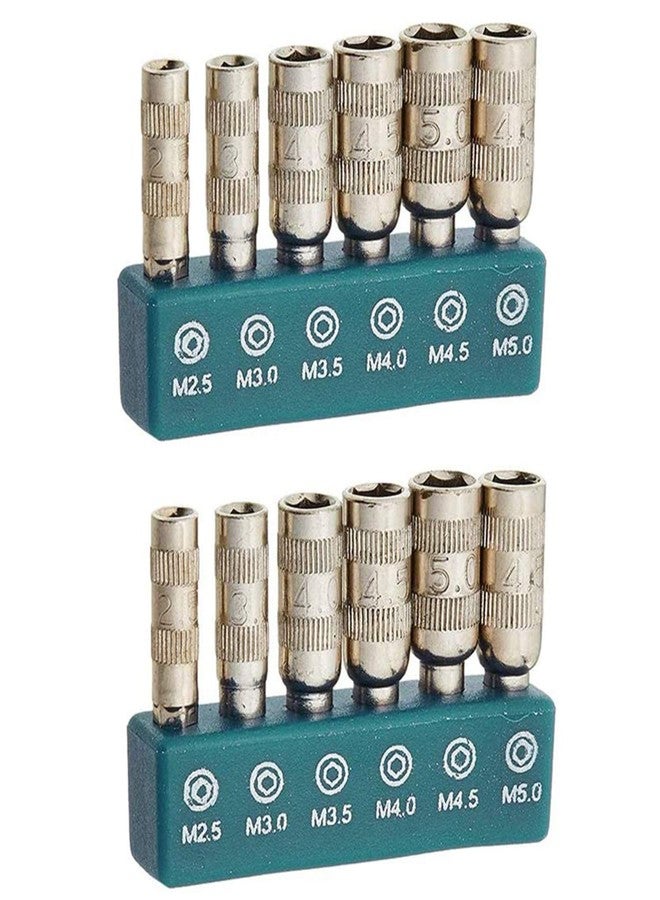 أكس أم أتش أف مقبس سداسي XMHF 6 نقاط، ساق H4، 6 في 1، 2.5 مم، 3.0 مم، 3.5 مم، 4.0 مم، 4.5 مم، 5.0 مم، عبوة من قطعتين - Image 1