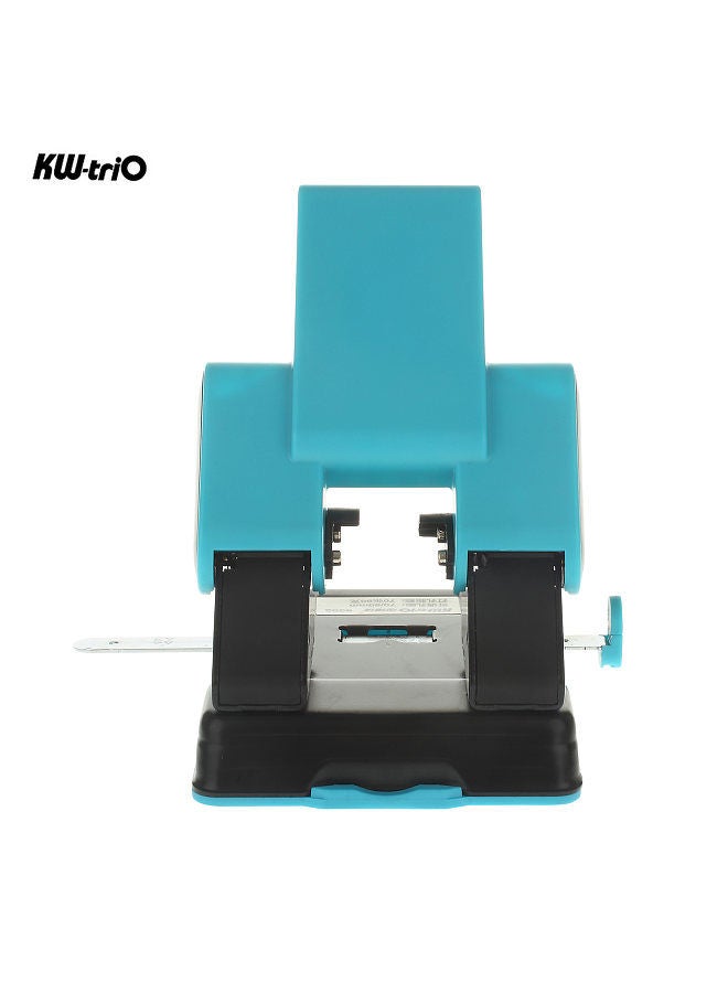 Kw-trio 2-Hole Paper Punch Handheld Metal Hole Puncher Adjustable Hole Distance 70mm/80mm 70 Sheet Capacity 6mm for A4/ A3 / A5/ A6 / B4 / B5 / B6 / B7 Notebook Scrapbook Diary Planner  - Image 4