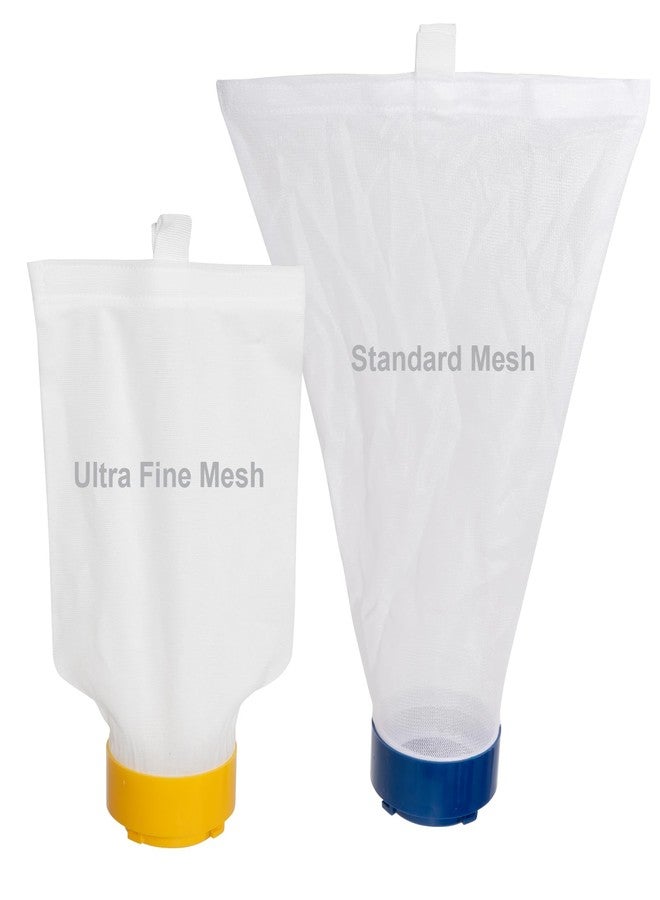 POOLAZA Pool Vacuum Bag Replacement for POOLAZA Pool Vacuum Jet Cleaner T3310 Series (1 Standard Mesh, 1 Fine Mesh) - Image 1