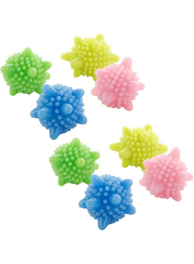 8 قطع كرات غسيل إزالة التلوث مضادة للتشابك كرات تجفيف الملابس للحفاظ على انتعاش الغسيل وتنعيم الأقمشة - Image 1