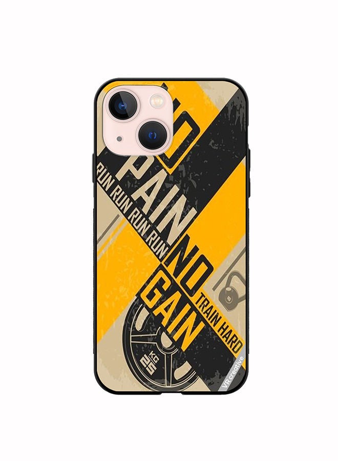 VR CREATIVE Protective Case Cover For Apple iPhone 14 Plus No Pain No Gain Design Multicolour - Image 1