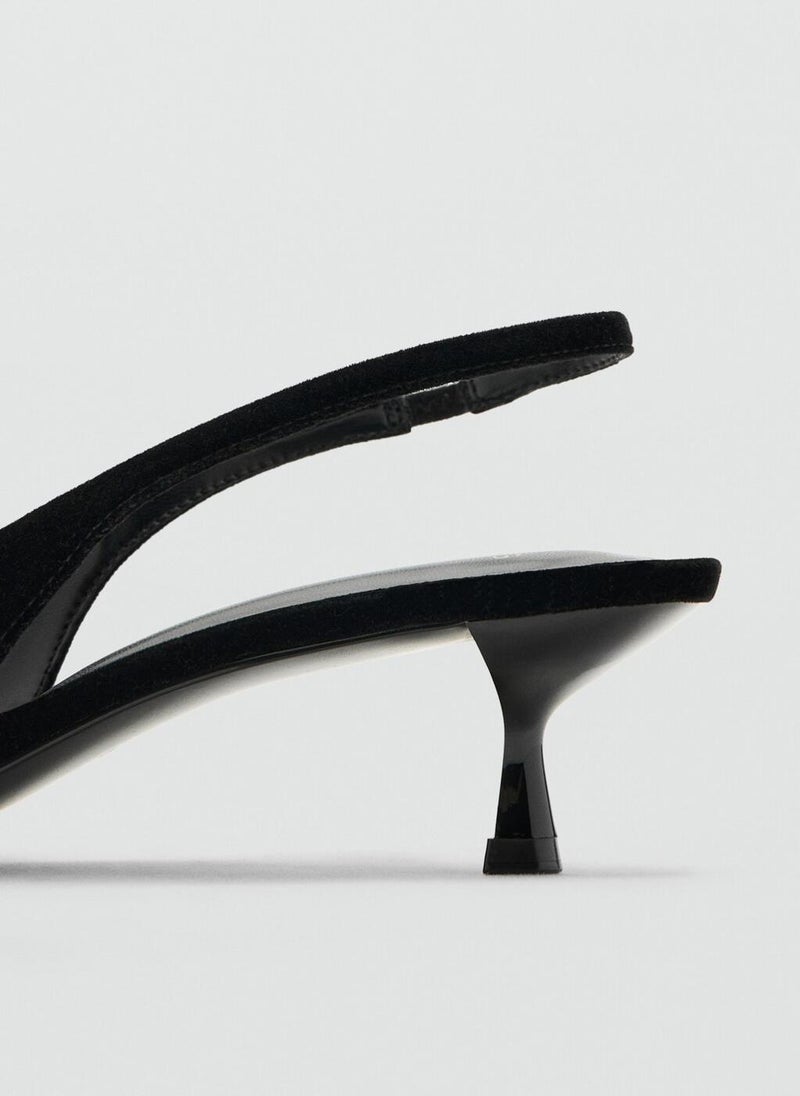 MANGO Velvet heeled shoes - Image 3