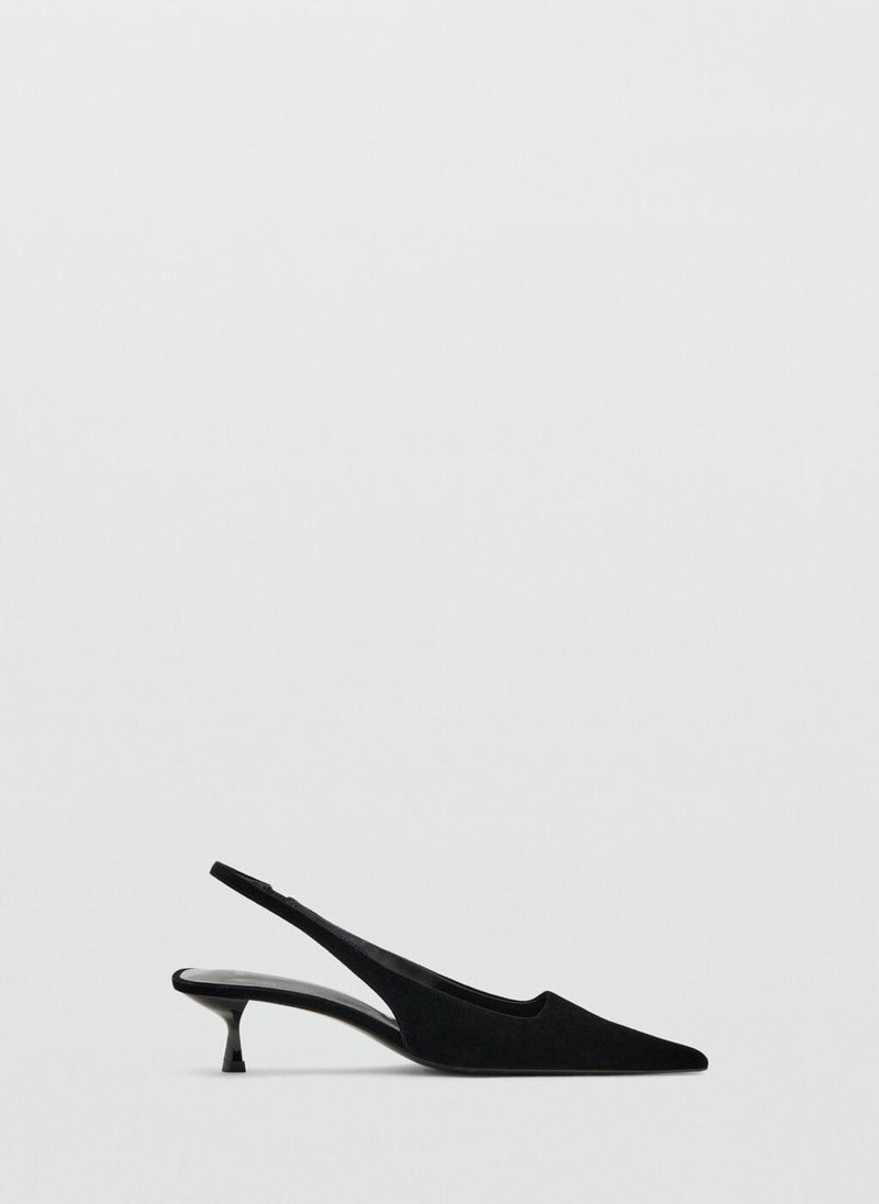 MANGO Velvet heeled shoes - Image 1