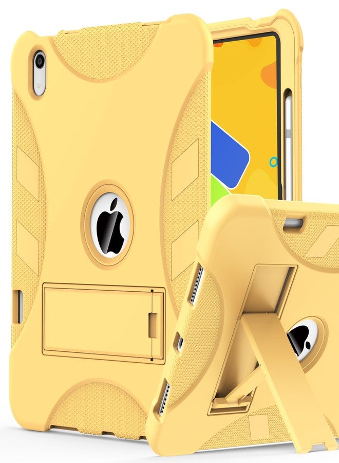 Rantice Military-Grade Tested Case for iPad (A16) 11th/10th Generation(2025/2022), Heavy Duty Shockproof Protective iPad Case with Kickstand & Pencil Holder & Child-Safe Design, Yellow - Image 1