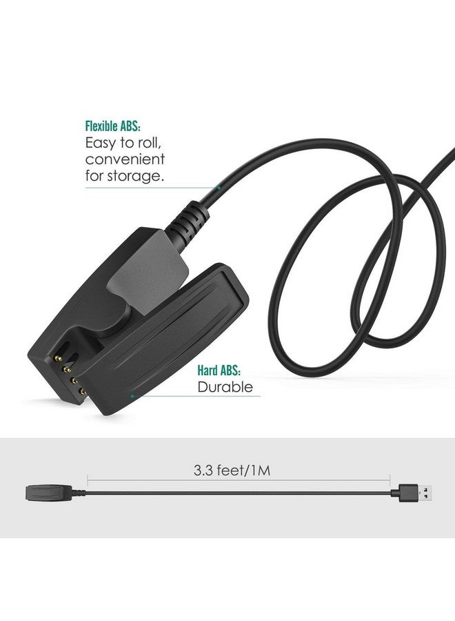 Charging Clip Compatible with Garmin Approach S20/G10 GPS Golf Watch and Vivomove HR/Lily/Forerunner 230 235 630 30 35 35J 645 735xt Watch USB Data Sync Charge Cradle Dock Charger Clip Charging Cable  - Image 2