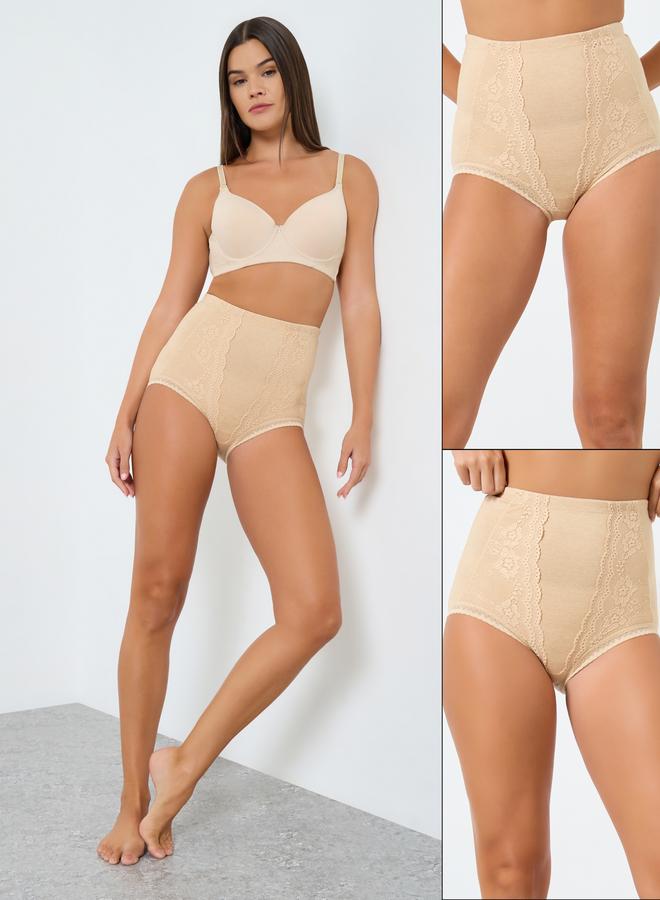 ستايلي مجموعة من 2 سروال داخلي لنحت الجسم بخصر عالي - Image 1