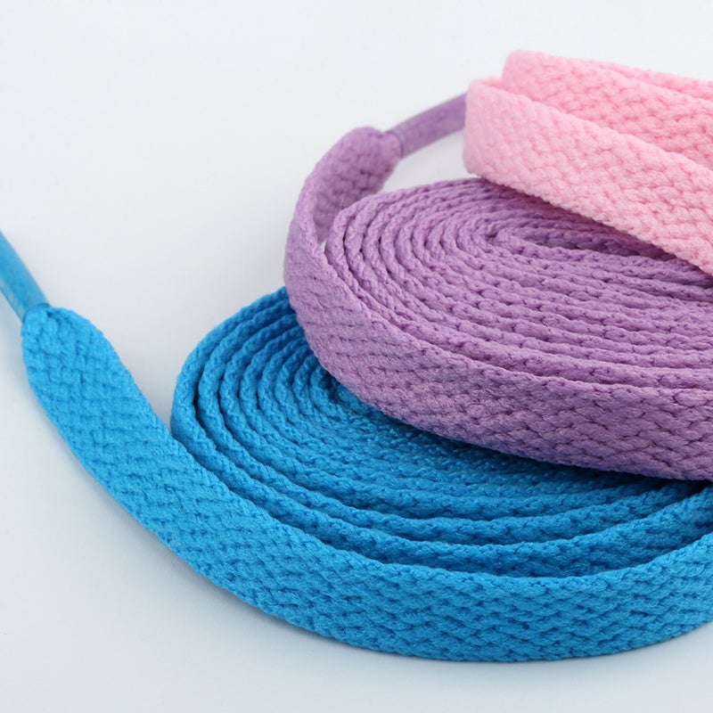 أحذية بيضاء متوفرة في المصنع تناسب جميع الاستخدامات أحذية رياضية ترفيهية تسلق كرة السلة رباط حذاء 8 مم طبقة واحدة مسطحة - Image 5