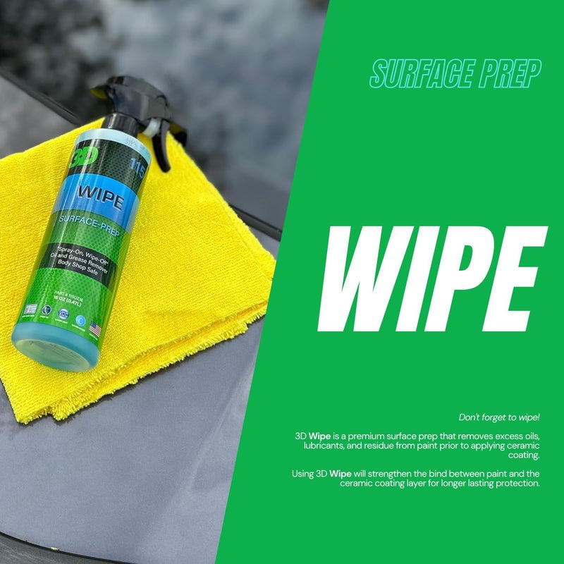 3D Wipe - Surface Prep Spray for Ceramic Coating - 16oz - Image 2