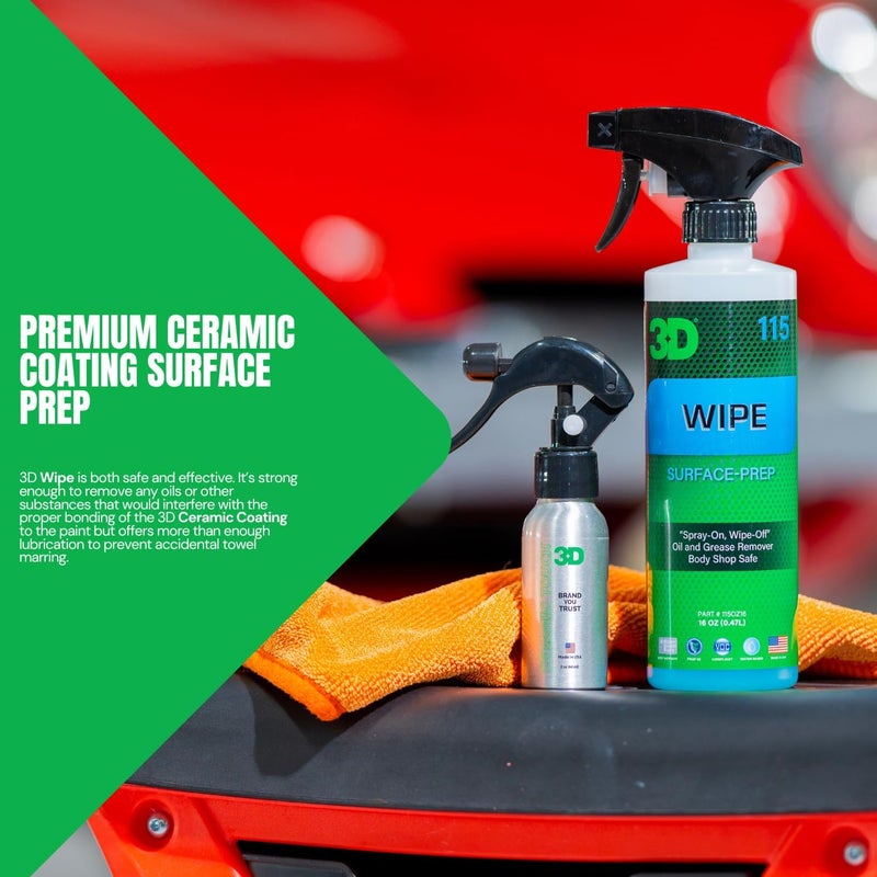 3D Wipe - Surface Prep Spray for Ceramic Coating - 16oz - Image 3