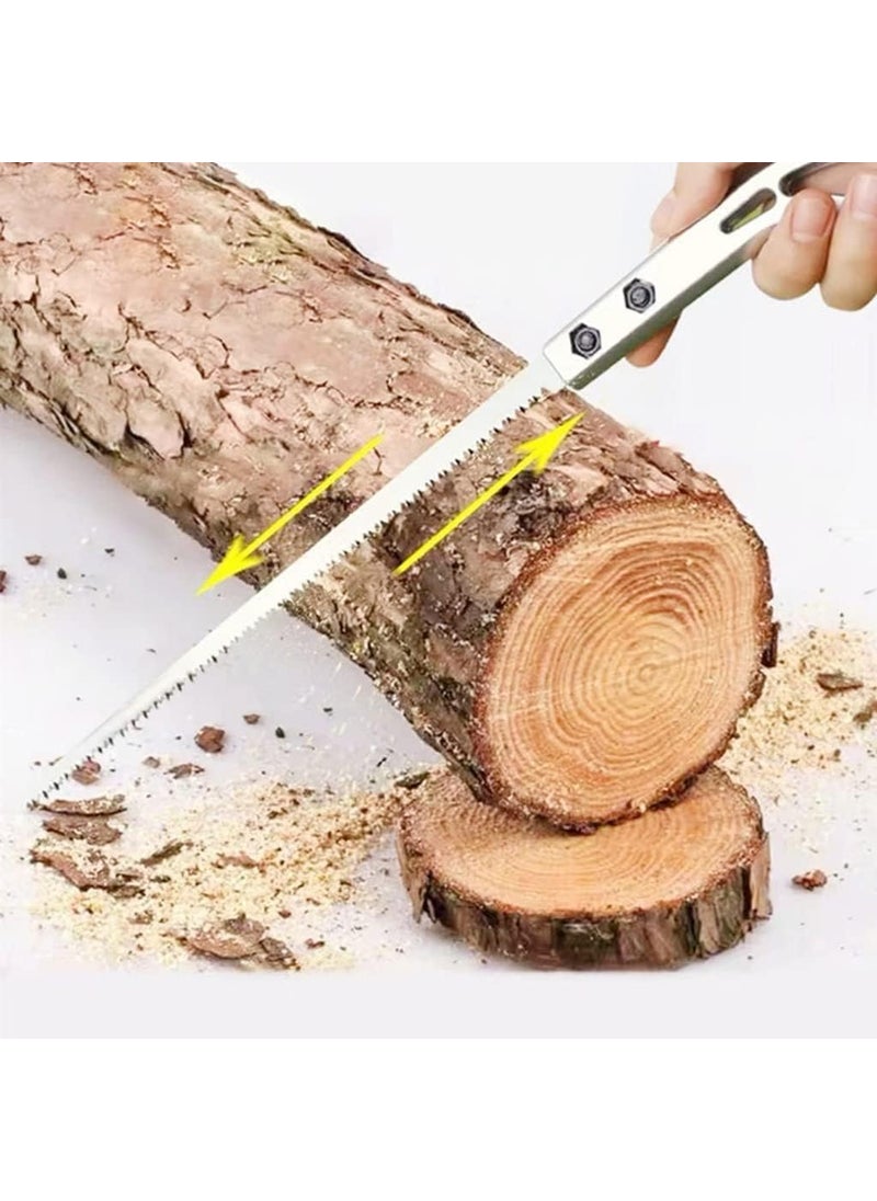 DHARMIK V ENTERPRISE Portable Hand Saw High Strength SK5 Saw Pack of 3 for Camping Gardening Hunting Cutting Wood PVC Bone Pruning  - Image 3