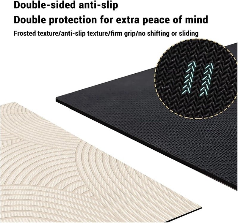 Super Absorbent Bath Mats Bathroom Anti Slip Shower Foot Mat Quick Dry Bathtube Carpet Toilet Rug Doormat Washable(A,50cmx80cm) - Image 3