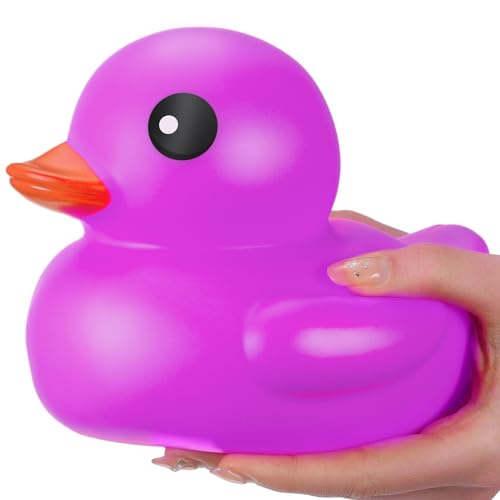 Honoson 689 Inch Giant Rubber Duck Big Rubber Duck Large Duckling Bath Toy with Squeaky Sound for Summer Baby Shower Birthday Party Favor GiftPurple - Image 1
