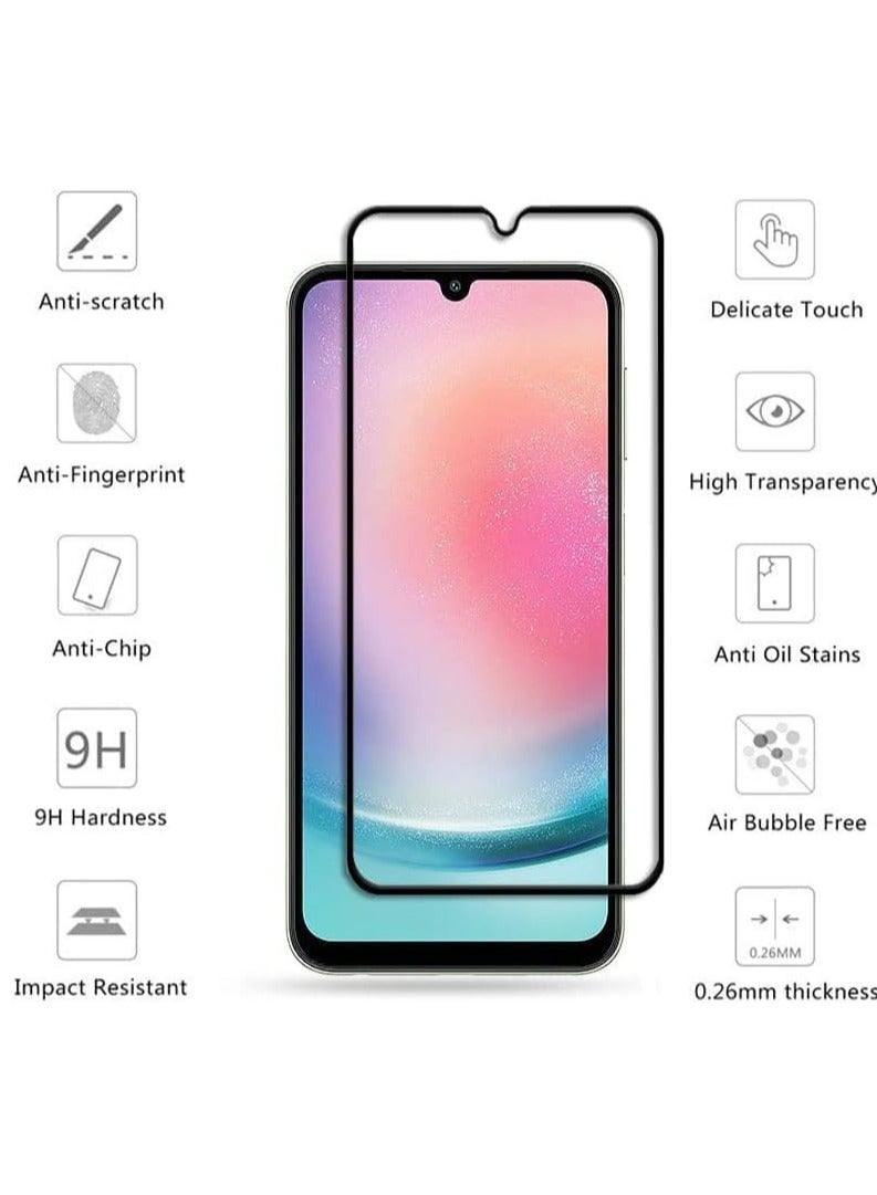 MIGOFAST Samsung Galaxy A35 5G Tempered Glass Screen Protector full Glue Edge to Edge Glass Anti-shatter 9H Hardness Scratch Proof Compatible - Image 2