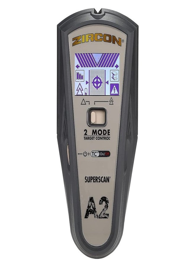 Zircon SuperScan A2 Advanced Stud Finder with 2 Mode Target Control, StudScan and DeepScan Mode - Image 1