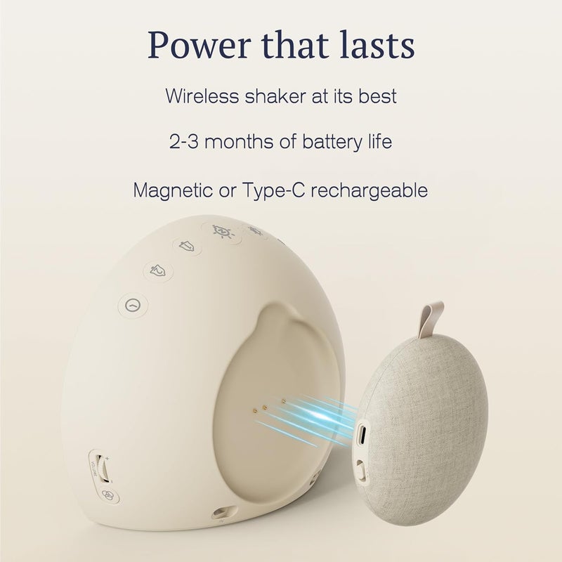 ANJANK Extra Loud Alarm Clock with Wireless Bed Shaker, Vibrating Dual Alarm with Light Wake Up for Heavy Sleepers & Hearing Impaired, 9-Color Night Light, 8 Sounds, 0-100% Dimmer, USB Charger - Image 5