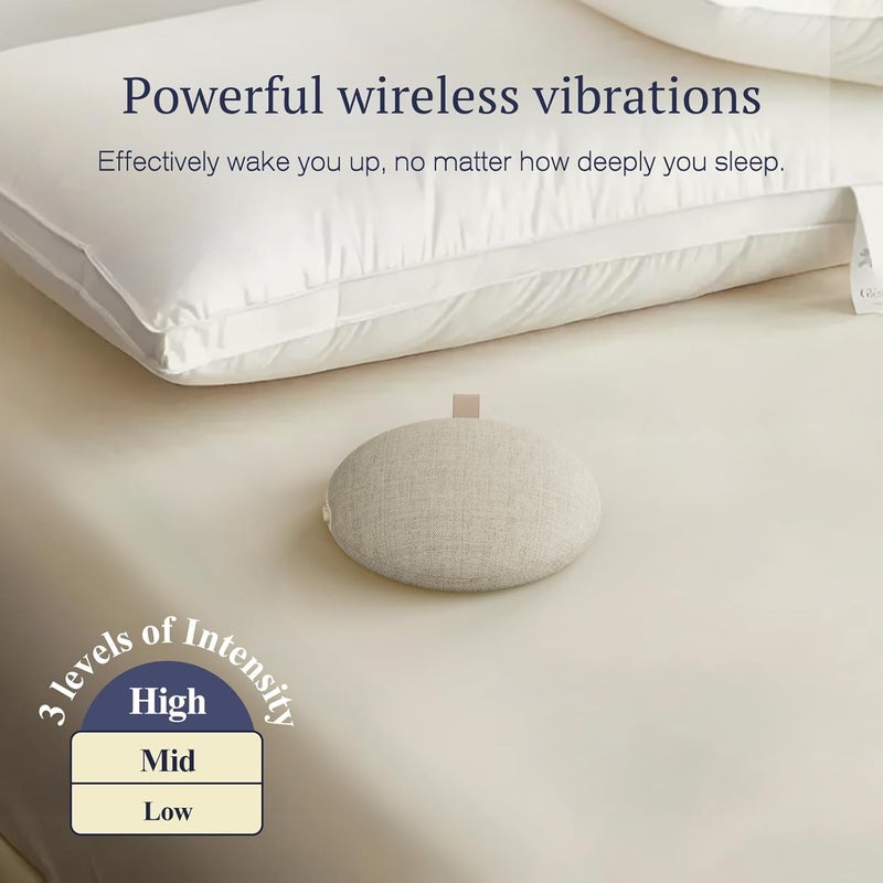 ANJANK Extra Loud Alarm Clock with Wireless Bed Shaker, Vibrating Dual Alarm with Light Wake Up for Heavy Sleepers & Hearing Impaired, 9-Color Night Light, 8 Sounds, 0-100% Dimmer, USB Charger - Image 3