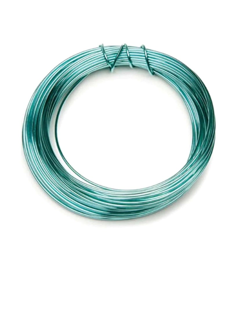 Silver Plated Copper Wire 20 Gauge Sea Green 8 Yards - Image 2