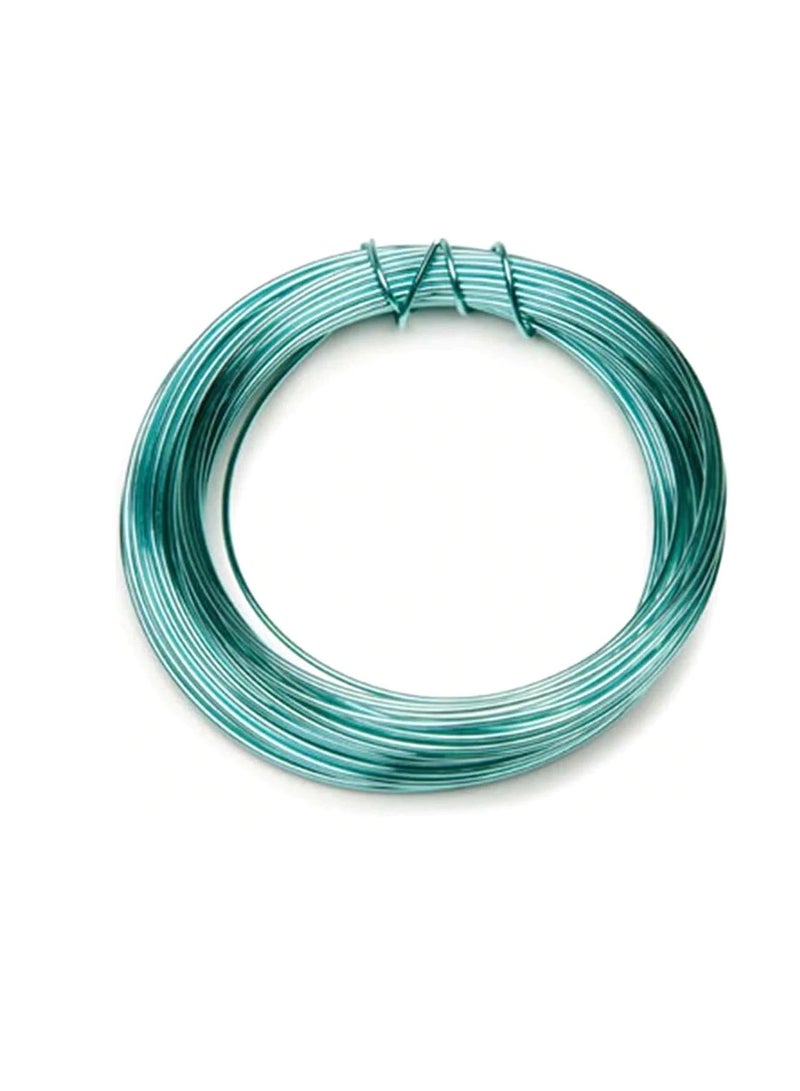 Silver Plated Copper Wire 20 Gauge Sea Green 8 Yards - Image 1