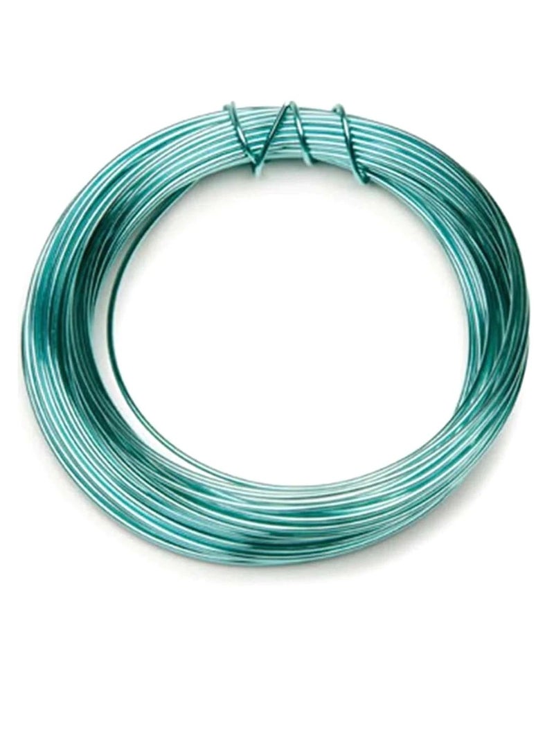 Silver Plated Copper Wire 20 Gauge Sea Green 8 Yards - Image 3