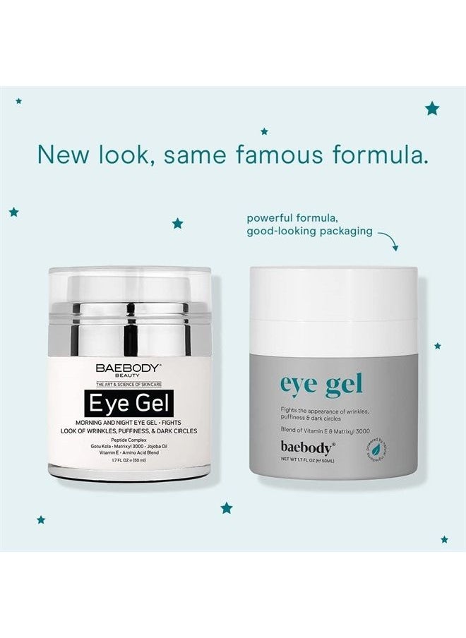 Baebody - Critically Acclaimed Eye Gel Balm Treatment Products, Under Eye Cream for Dark Circles and Puffiness, Eye Bags Treatment Women & Men, Peptide & Aloe 1.7 Fl Oz - Image 1