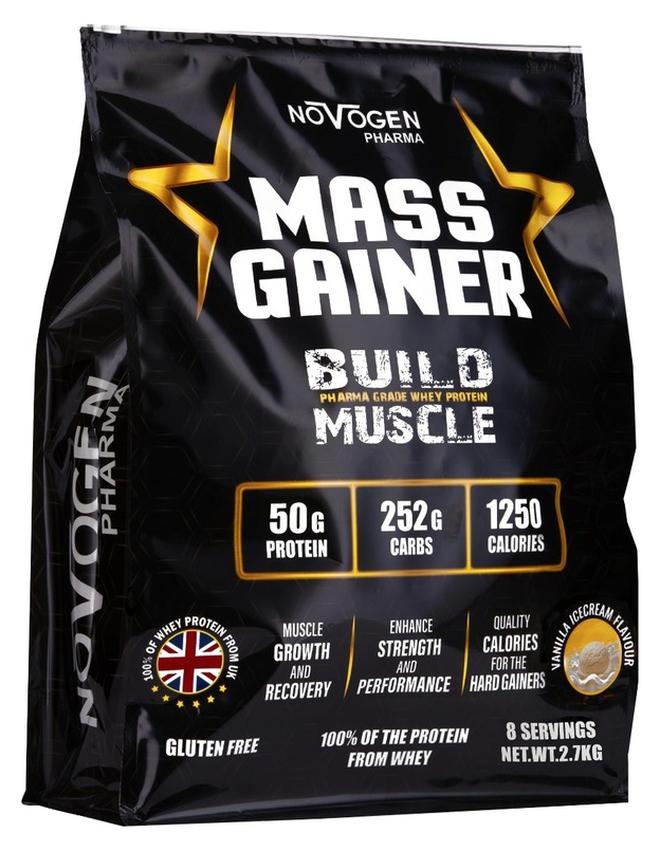 نوفوجين ماس جينر 2.7 كيلو - 8 حصص - آيس كريم فانيليا - Image 1