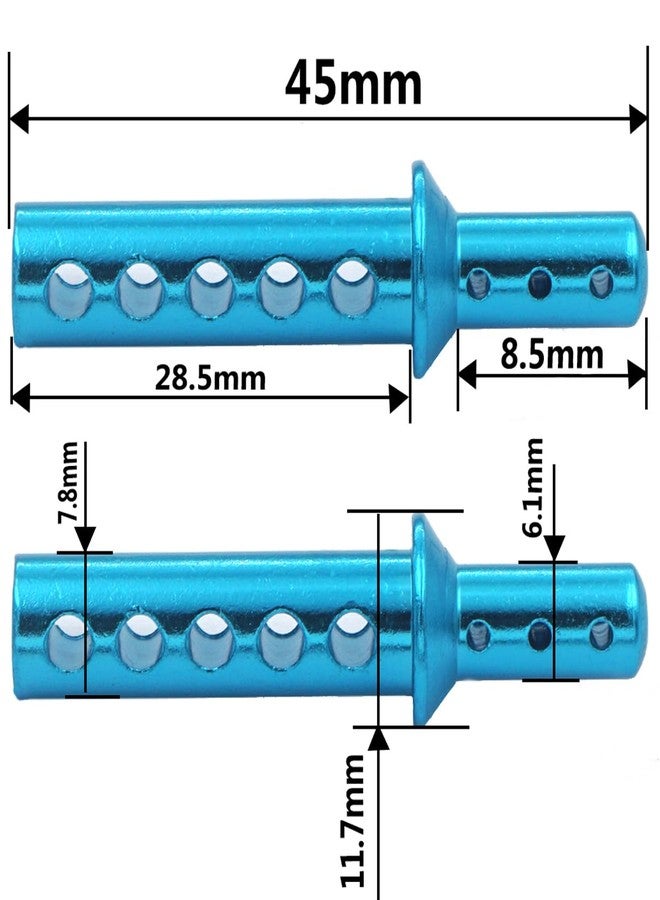 Vgoohobby 4PCS Vgoohobby 188037 RC Aluminum Body Post Mounts Upgrade Parts Compatible with Redcat Volcano S30 EPX 1/10 RC 4WD Car Off-Road Monster Truck Buggy,Blue - Image 4