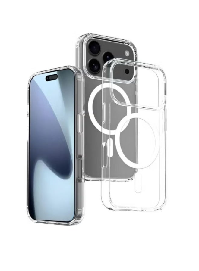 iPhone 17 Pro Max Magnetic Clear Case 6.9 Inch | MagSafe Compatible Phone Cover | Shockproof Slim Design | Anti Yellowing Back Cover | Military Grade Protection | Transparent Cover - Image 1