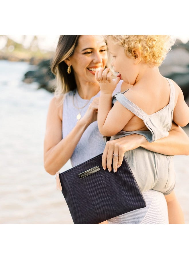 petunia pickle bottom - Organizer Trio | Zip-Close Pouches In 3 Convenient Sizes | For Diaper Bag, Stroller, Travel Bag Or Carry Alone | Carbon Cable Stitch - Image 1