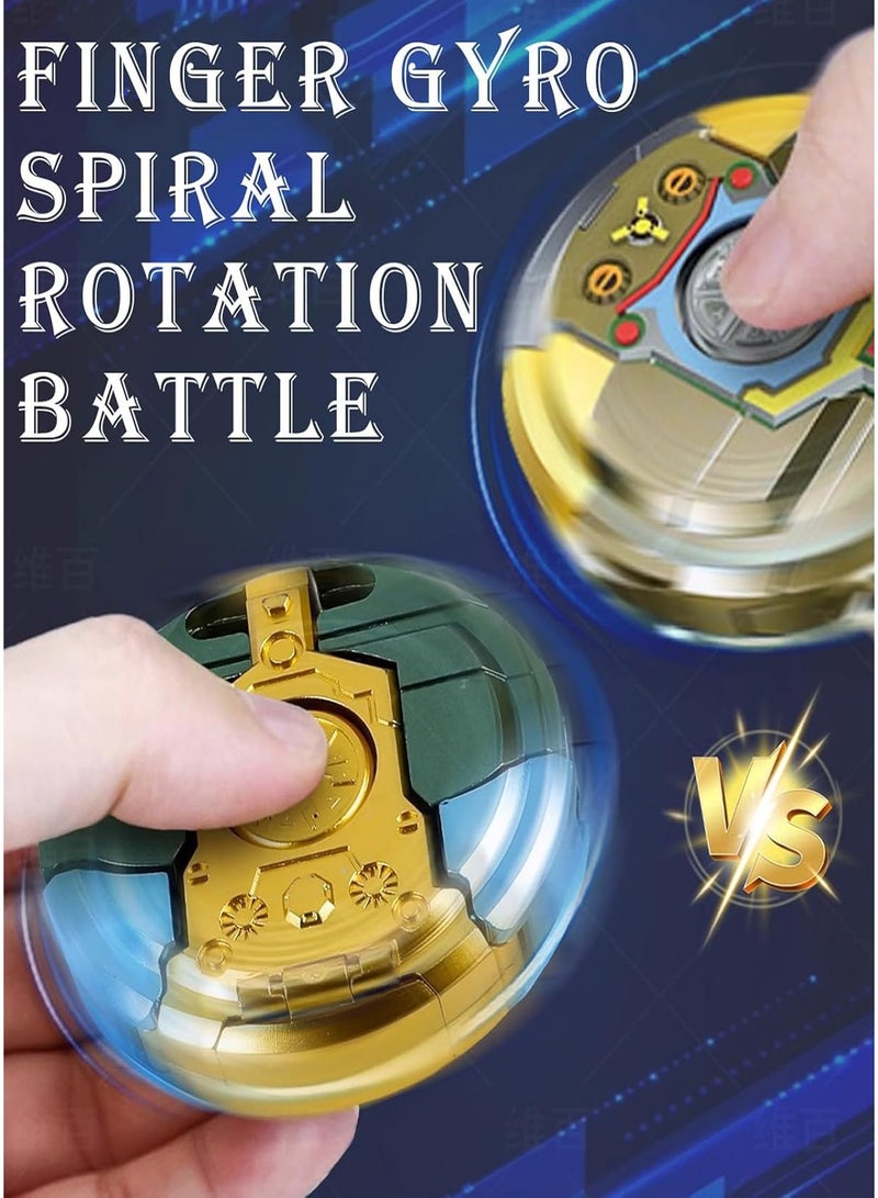 هيروكس لعبة سبينر، لعبة روبوت 2 في 1، تخفف التوتر والقلق، لعبة لتخفيف التوتر بأطراف الأصابع، لعبة للكبار، دوران سلس، أخضر فاتح - Image 3