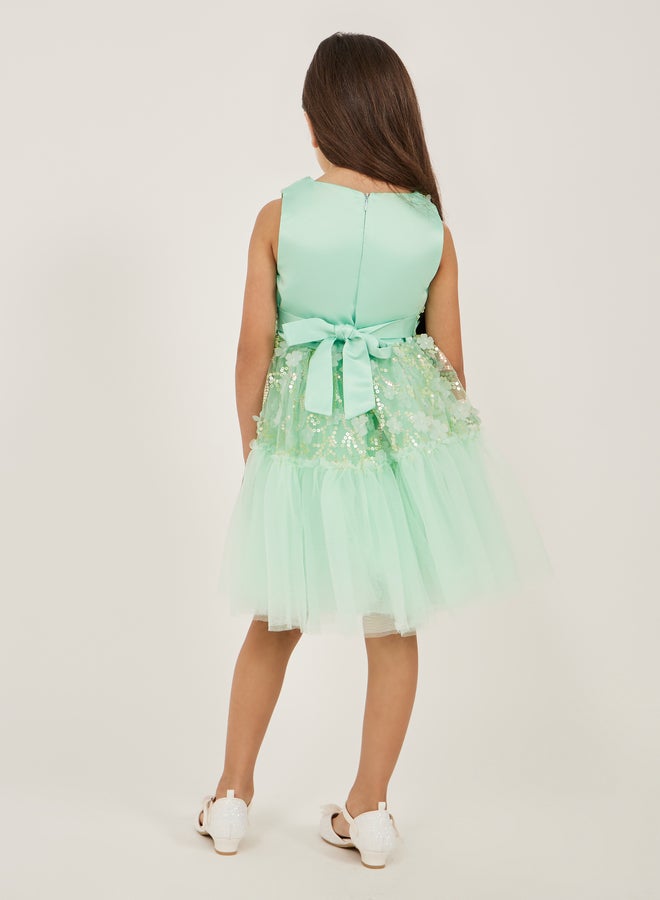 Styli Sequin Tulle Party Dress  - Image 4