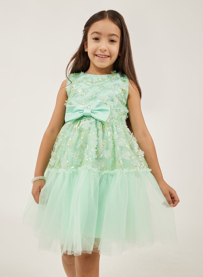 Styli Sequin Tulle Party Dress  - Image 2