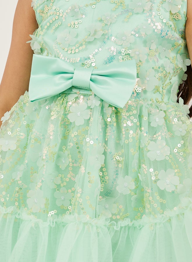 Styli Sequin Tulle Party Dress  - Image 3