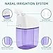 SEMIOEN Nasal Irrigation System with 30 Saline Packets Sinus Rinse Machine Nose Sinus Cleaner Machine with Water Tank Waste Collection Tank Violet - Image 4