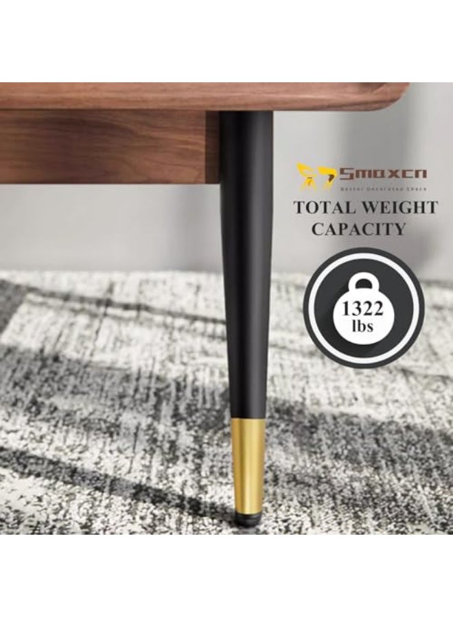 يلا جوي أرجل أثاث معدنية قابلة للتعديل ومطورة، إكسسوارات أرجل خزانة متينة للأريكة/السرير/المكتب/الأريكة/الطاولة/الكرسي/طاولة الزينة، مجموعة من 4 قطع من أرجل الأثاث البديلة - Image 2