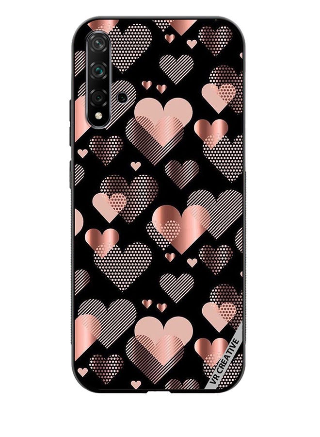 VR CREATIVE Protective Case Cover For Huawei Nova 5T Flying Hearts Design Multicolour - Image 1