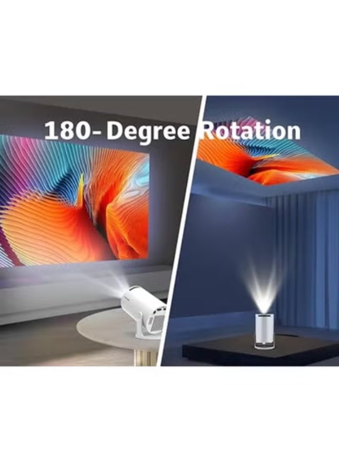 جهاز عرض محمول صغير – واي فاي 6 – نظام أندرويد 11 – دعم 4K و1080P كامل – سطوع 8000 لومن – تصحيح تلقائي للعرض ودوار 180 درجة - Image 4