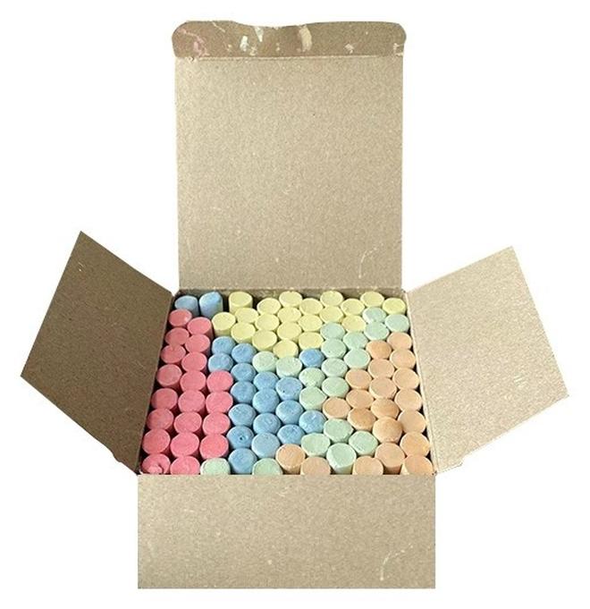 100-Piece Colourful Dustless Chalk Set – Non-Toxic, Smooth Writing, Low Dust, Ideal for Schools, Offices & Art Use - Image 1