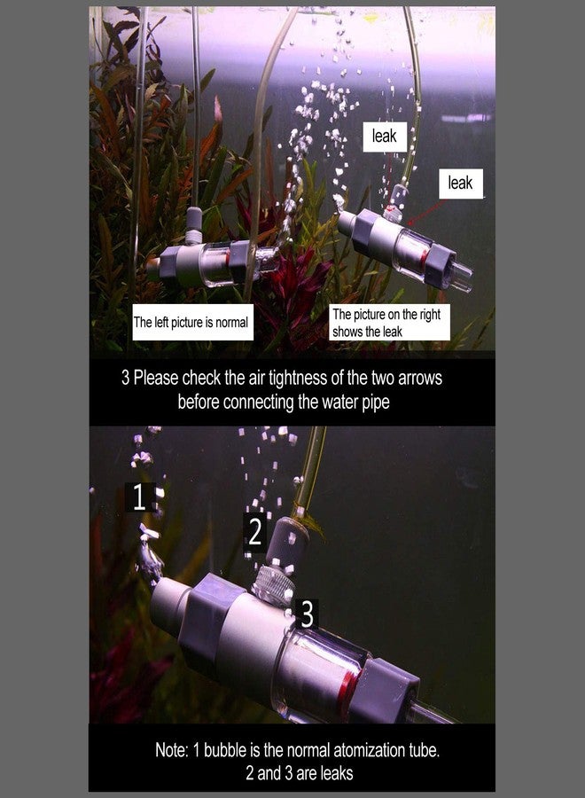 Zerodis Aquarium CO2 Atomizer, Fish Atomizer Outer‑ CO2 Diffuser CO2 Reactor Diffuser Fish Accessory(M1 12/16mm) - Image 3