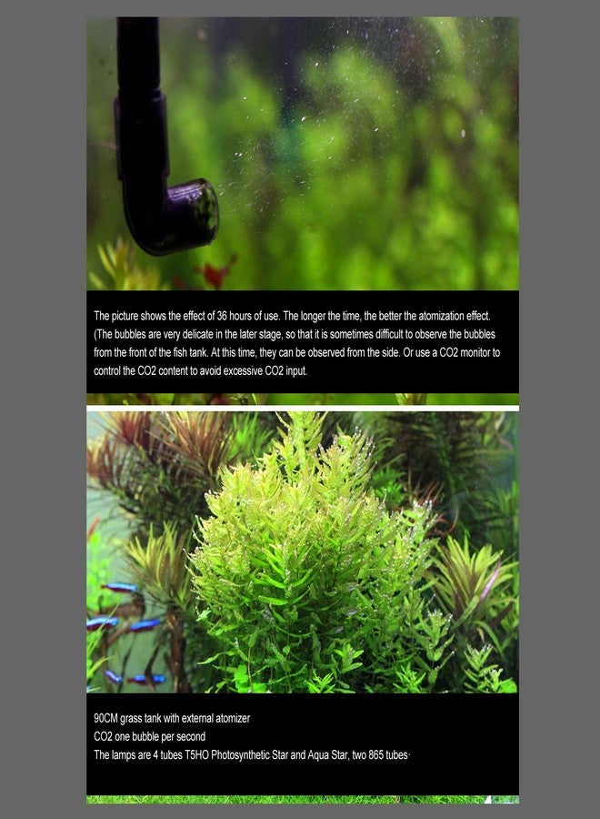 Zerodis Aquarium CO2 Atomizer, Fish Atomizer Outer‑ CO2 Diffuser CO2 Reactor Diffuser Fish Accessory(M1 12/16mm) - Image 5