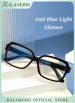 Unisex Reading Glasses Oversized Blue Light Blocking Glasses Fashion Square Eyewear Anti-Fatigue Computer Monitor Gaming Glasses Reduce Eye Strain Gamer Glasses