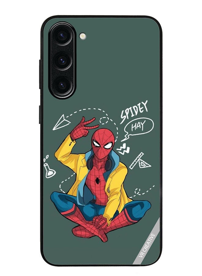 VR CREATIVE Protective Case Cover For Samsung Galaxy S23 Plus Spiderman Design Multicolour - Image 1