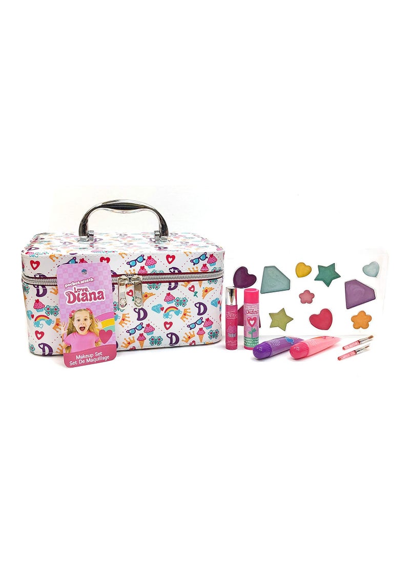 Love Diana Love Diana  Deluxe Train Set-Make Up Toy in Zip-Up Carry Case for Girls  - Image 2