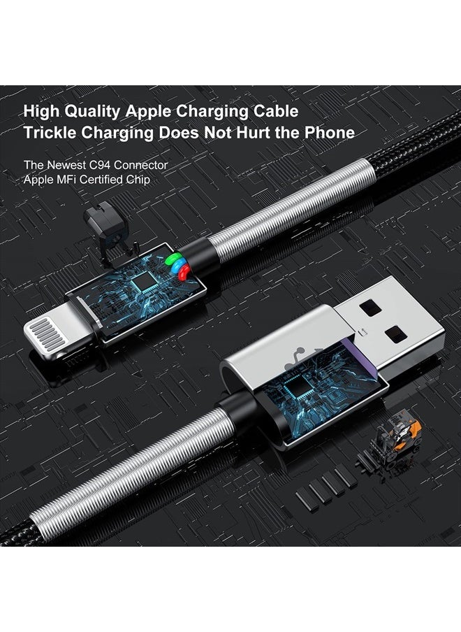 Kitminun - 2Pack 10ft iPhone Charger Cable, [ Apple MFi Certified ] Long Lightning Cable 10 Foot, High Fast 10 Feet Apple Charging Cable Cord for Apple iPhone 14/14 Pro Max/13 Mini/12/11/XS/XR/8/7Plus/6s/5s iPad - Image 1