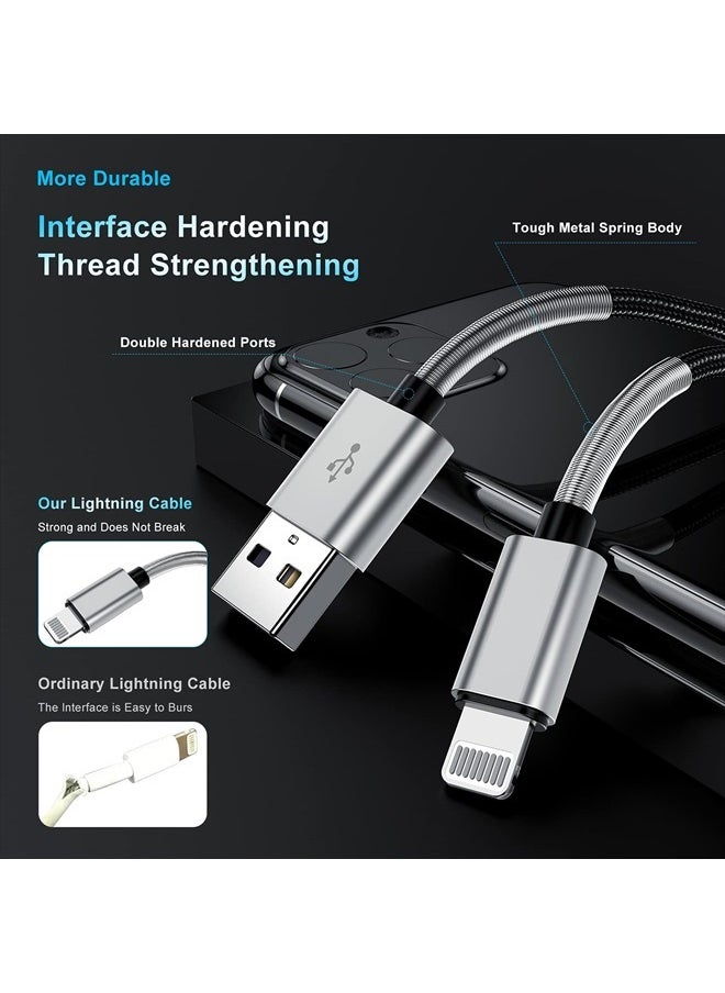 Kitminun - 2Pack 10ft iPhone Charger Cable, [ Apple MFi Certified ] Long Lightning Cable 10 Foot, High Fast 10 Feet Apple Charging Cable Cord for Apple iPhone 14/14 Pro Max/13 Mini/12/11/XS/XR/8/7Plus/6s/5s iPad - Image 1