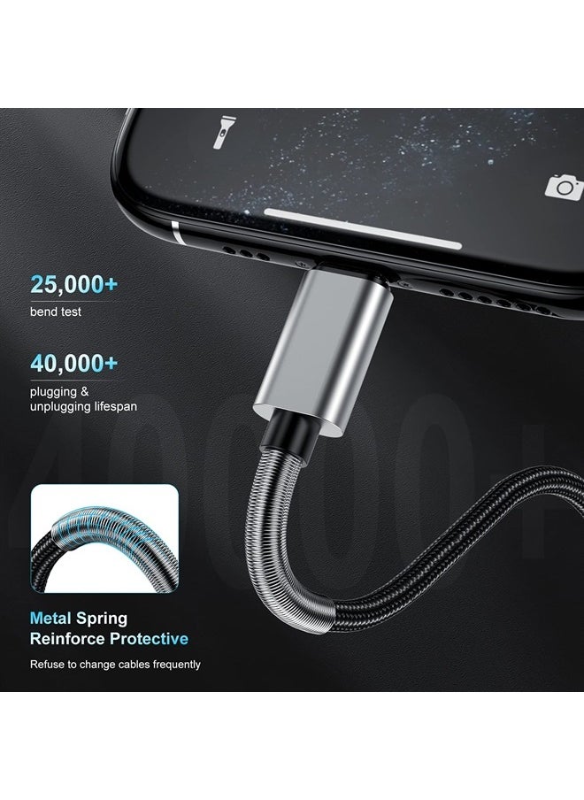 Kitminun - 2Pack 10ft iPhone Charger Cable, [ Apple MFi Certified ] Long Lightning Cable 10 Foot, High Fast 10 Feet Apple Charging Cable Cord for Apple iPhone 14/14 Pro Max/13 Mini/12/11/XS/XR/8/7Plus/6s/5s iPad - Image 1
