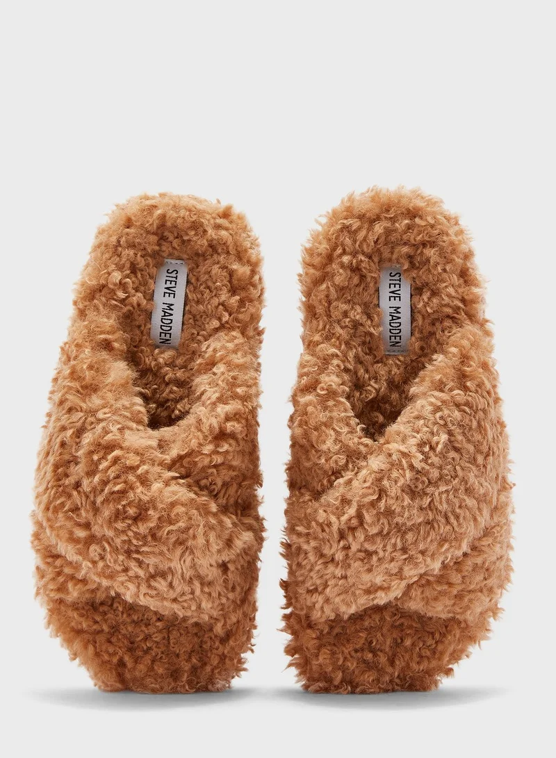 STEVE MADDEN Pillow Cross Strap Bedroom Slippers